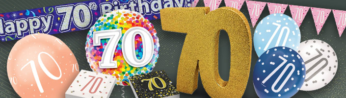 70th Birthday | Party Supplies | Party Save Smile